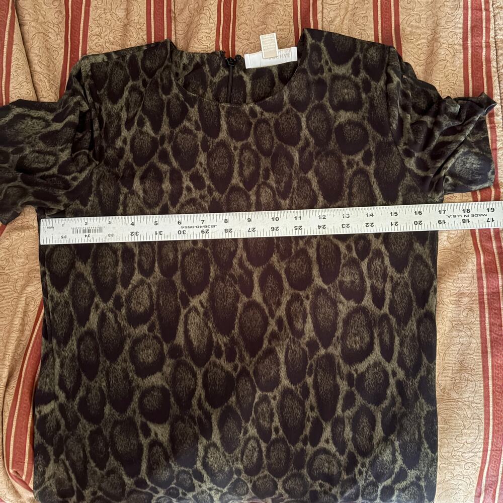 MICHAEL Michael Kors Leopard Print Sheath Dress Size Medium - Picture 5 of 6